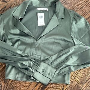 Abercrombie & Fitch Olive Green Blouse